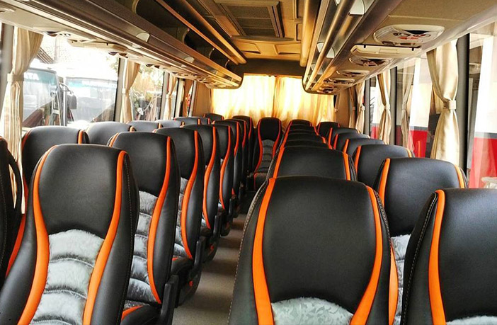 interior bus mega citra medium 31 seats a tampak depan
