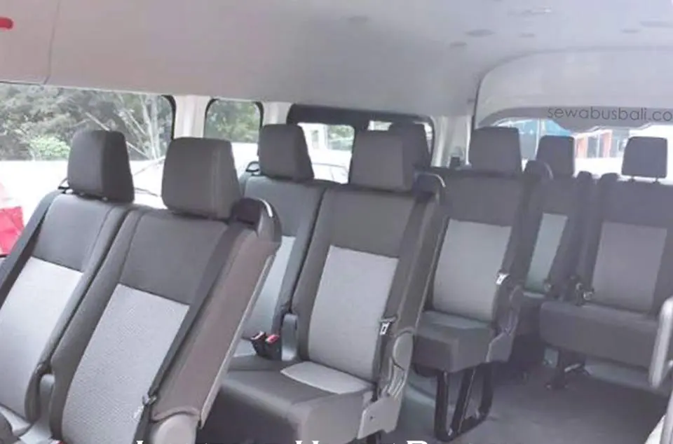 Kapasitas mobil Hiace