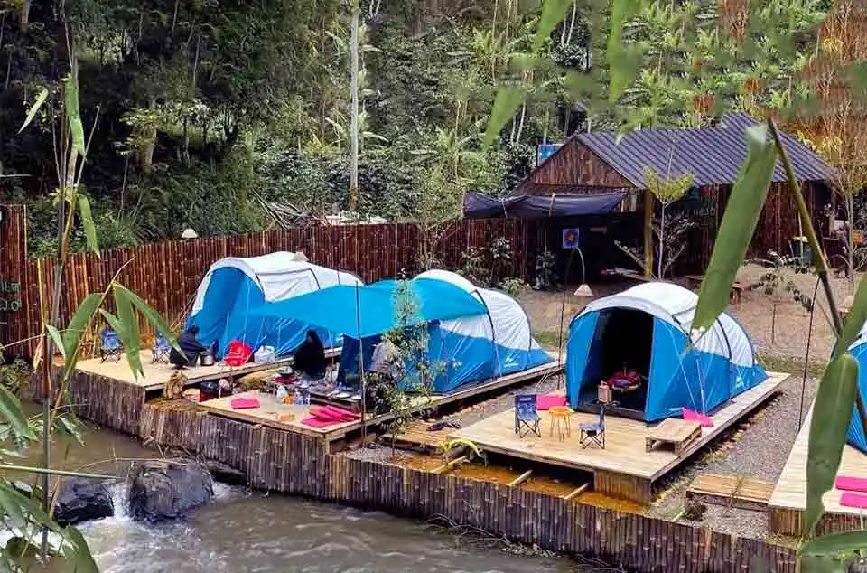 Glamping keluarga di Pangalengan