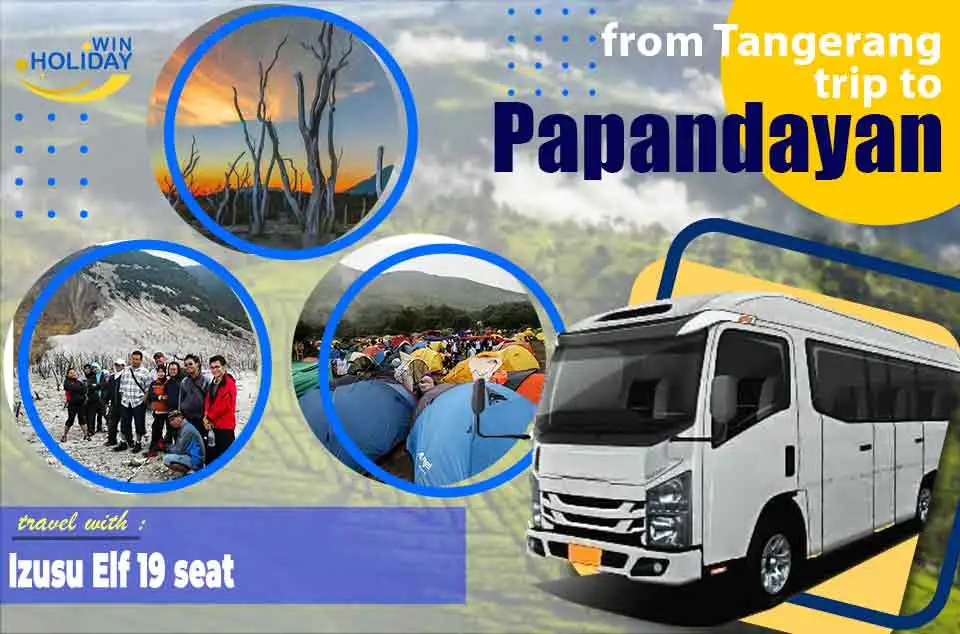 Harga sewa Elf dari Tangerang ke Papandayan