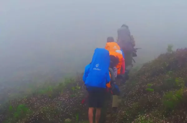 Mengatasi Cuaca Buruk saat camping di Papandayan