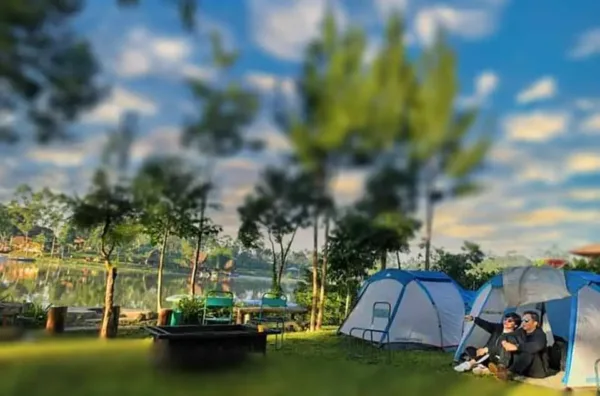 Tempat camping keluarga di Pangalengan