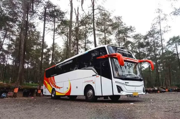 Harga sewa bus pariwisata Tangerang Papandayan