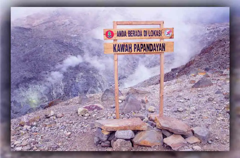 Jalur teraman Menuju Kawah Papandayan