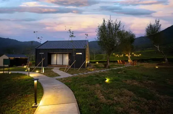 Glamping Pangalengan view kebun teh