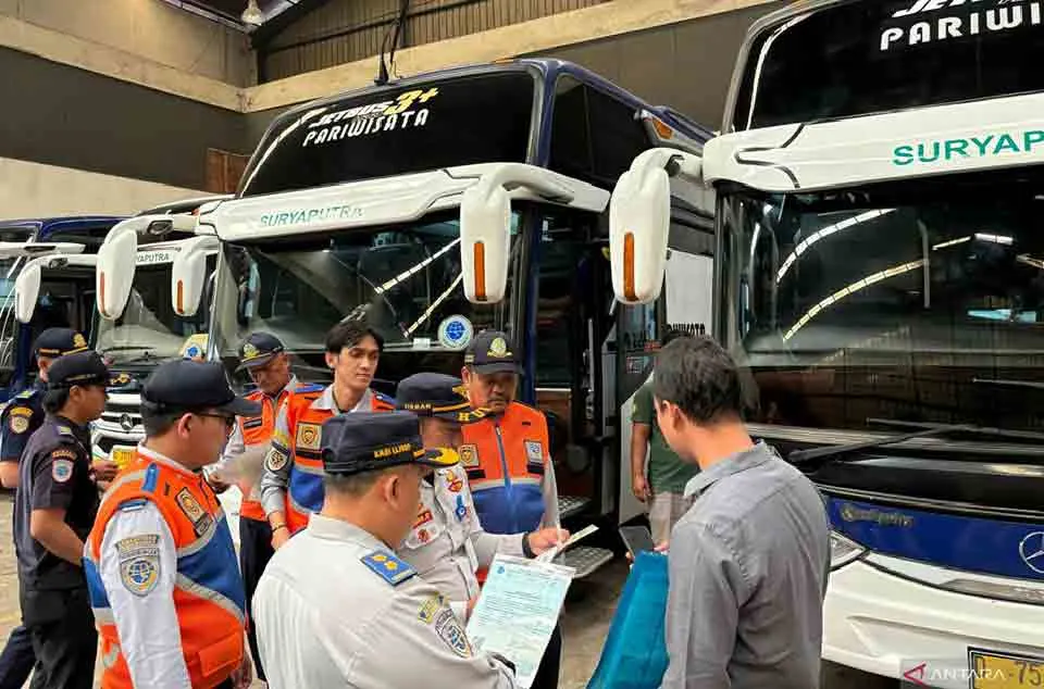 cara cek uji berkala bus online Kemenhub