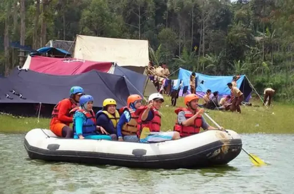 kondisi debit air sungai Palayangan saat kemarau