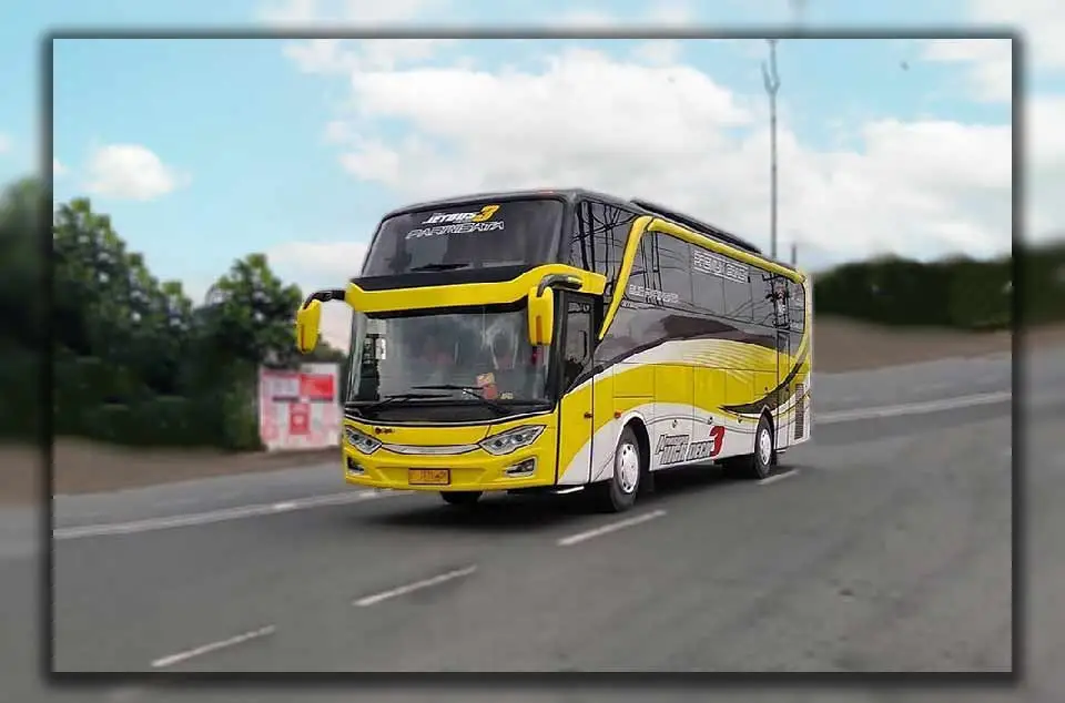 Rem angin pada armada bus pariwisata Bekasi