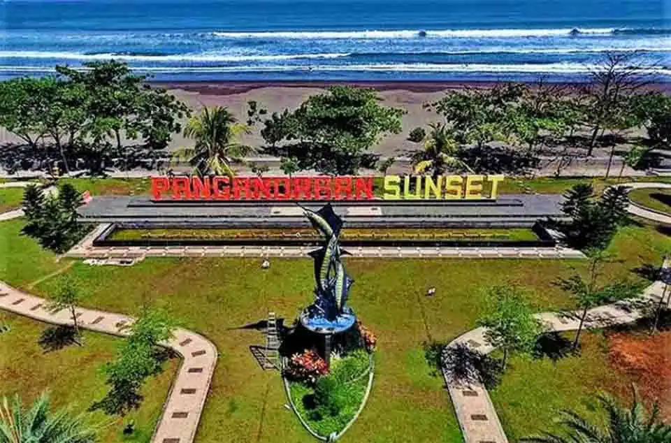 perubahan wajah pantai Pangandaran setelah penataan