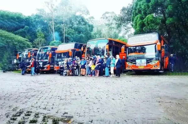 harga sewa bus Bogor Pangandaran 2026