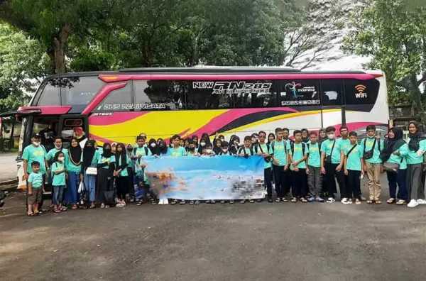 harga sewa bus pariwisata Depok Pangandaran 3 hari 2 malam