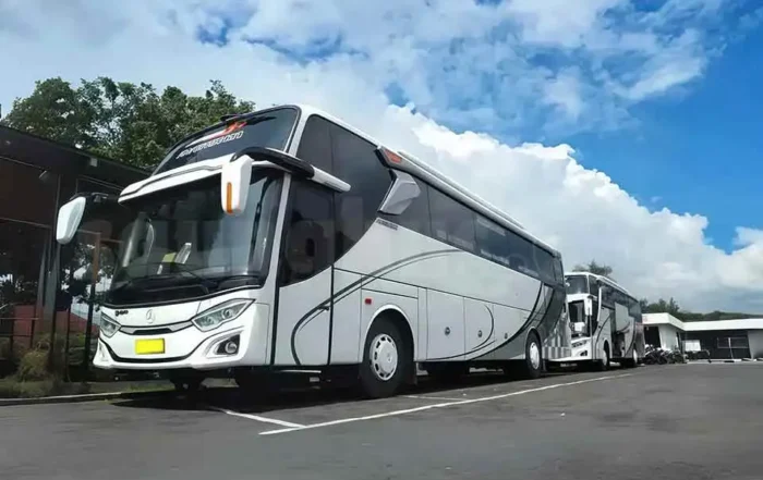 harga sewa bus pariwisata Depok ke Pangandaran 2026