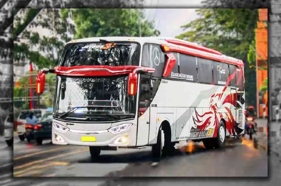 peran legroom dan bagasi bus pariwisata Tangerang