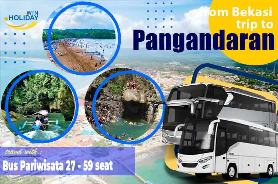 sewa bus pariwisata Bekasi Pangandaran