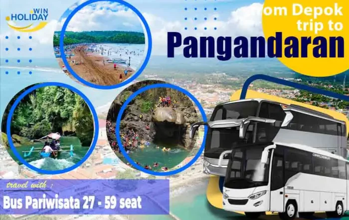 sewa bus pariwisata Depok Pangandaran