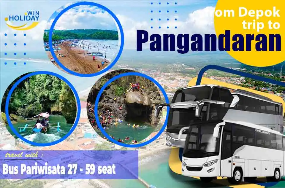 sewa bus pariwisata Depok Pangandaran