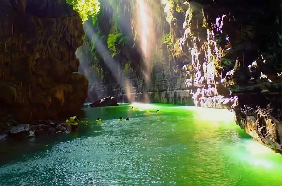 spot foto terbaik di Green Canyon