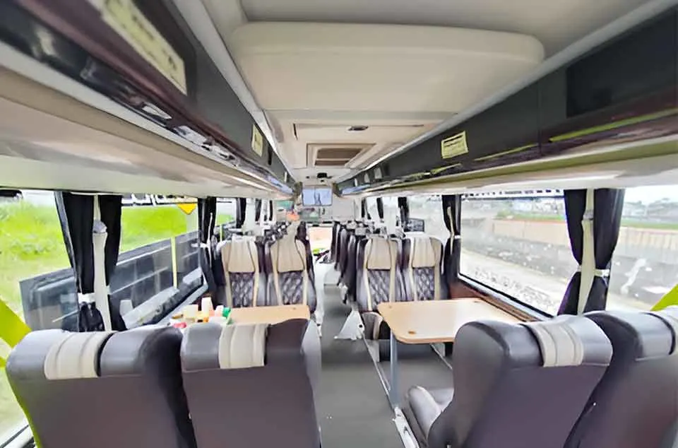 cara setting bangku bus untuk meeting