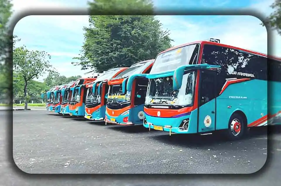 pengaruh desain visual eksterior bus pariwisata di Depok