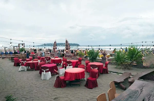 fasilitas gathering di Pantai Pangandaran