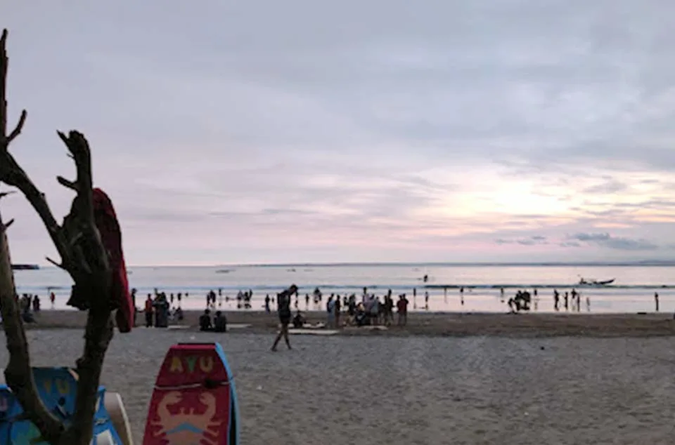 lokasi sunset terbaik di Pantai Barat Pangandaran