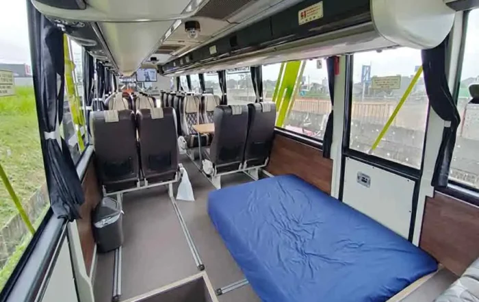 sewa sleeper bus pariwisata Tangerang ke Sumatra