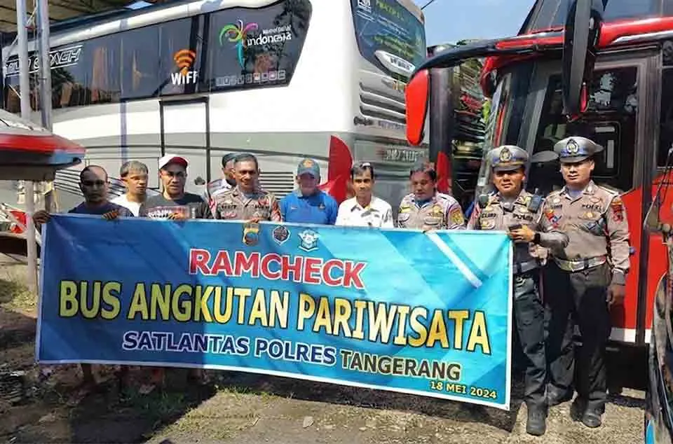 kelayakan jalan bus pariwisata dari Tangerang