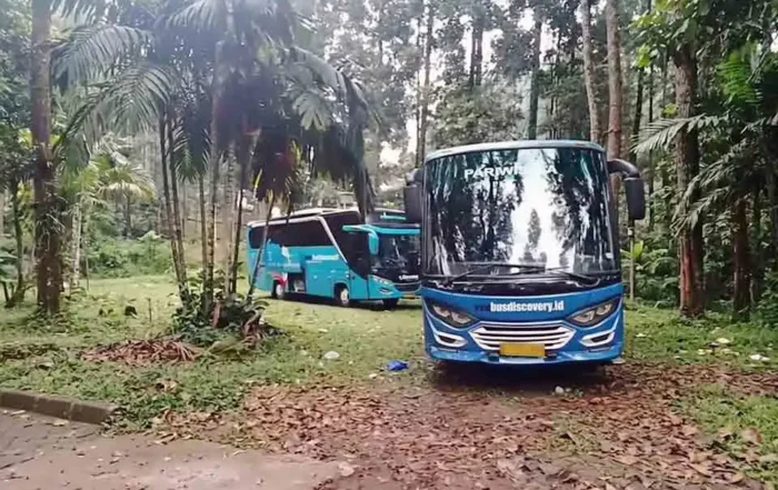 tips sewa bus ke vila Puncak jalan kecil